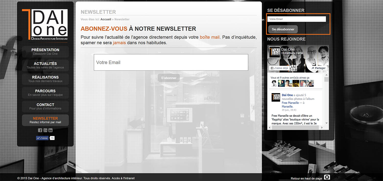 <span class='orange' >Désinscription</span> à la newsletter